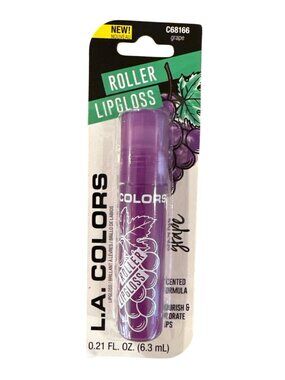 L.A. COLORS Roller Lipgloss C68166 GRAPE Purple Glossy Roller Fruity Scented